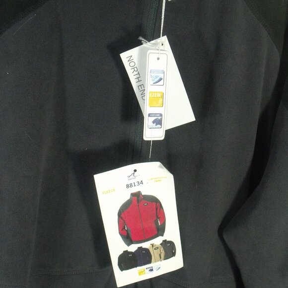 North End Men's Full Zip Fleece Jacket Size 3XL Gray and Black New - Picture 5 of 9
